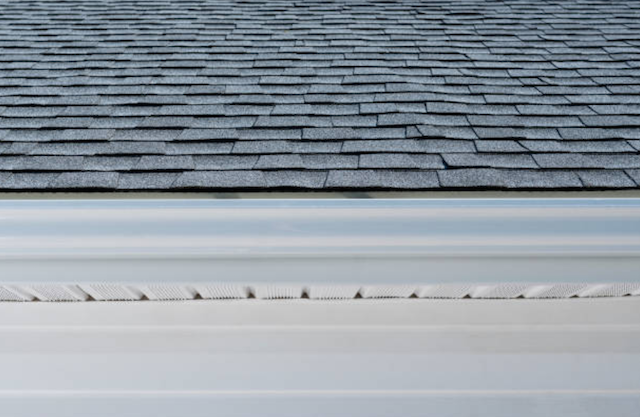 seamless gutters on a home in mckinney